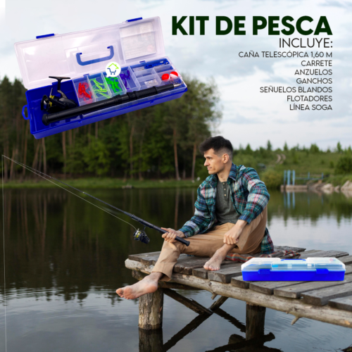 Kit Caña de Pescar + Estuche CENC-021