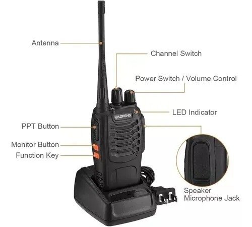 Radio Walkie Talkie Baofeng Bf-888s Uhf